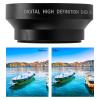 62mm Wide Angle Lens, Universal Wide Angle Lens Compatible with 62mm Filter Aperture Lens Alloy and Optical Glass Lens with Storage Bag Applicable for 82mm/3.2in Filter view 4