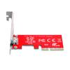Cablecc PCI-E 3.0 Express 4.0 x4 to Oculink External SFF-8612 SFF-8611 Host Adapter for PCIe SSD with Bracket view 1