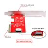Cablecc PCI-E 3.0 Express 4.0 x4 to Oculink Internal SFF-8612 SFF-8611 Host Adapter for PCIe SSD with Bracket view 2