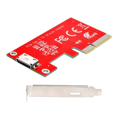NFHK PCI-E 3.0 Express 4.0 x4 to Oculink External SFF-8612 SFF-8611 Host Adapter for PCIe SSD with Bracket