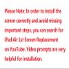 for iPad Air 1 / 1st Gen Screen Replacement 9.7 Inch Digitizer, for A1474 A1475 A1476 Air 1st Generation Touch Glass with Home Button, Repair Tool Kit (White) view 2