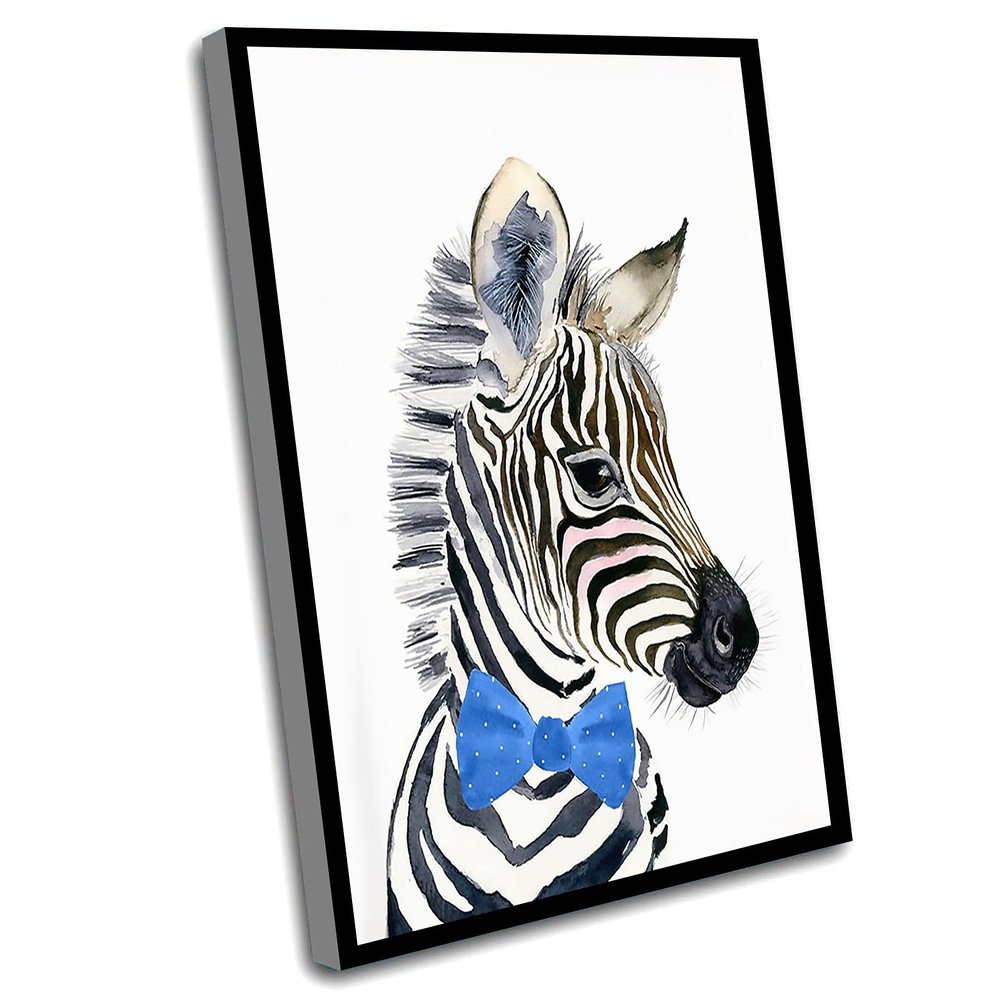 Boys Bedroom Decor,Bathroom Decor For Boys,Cute Little Bow Tie Zebra,Nursery Prints,Neutral Nursery,Zebra,Nursery Wall Decor,Nursery Print,Neutral Nursery,Babyshower Decor,8x12 Inch Framed Wall Art