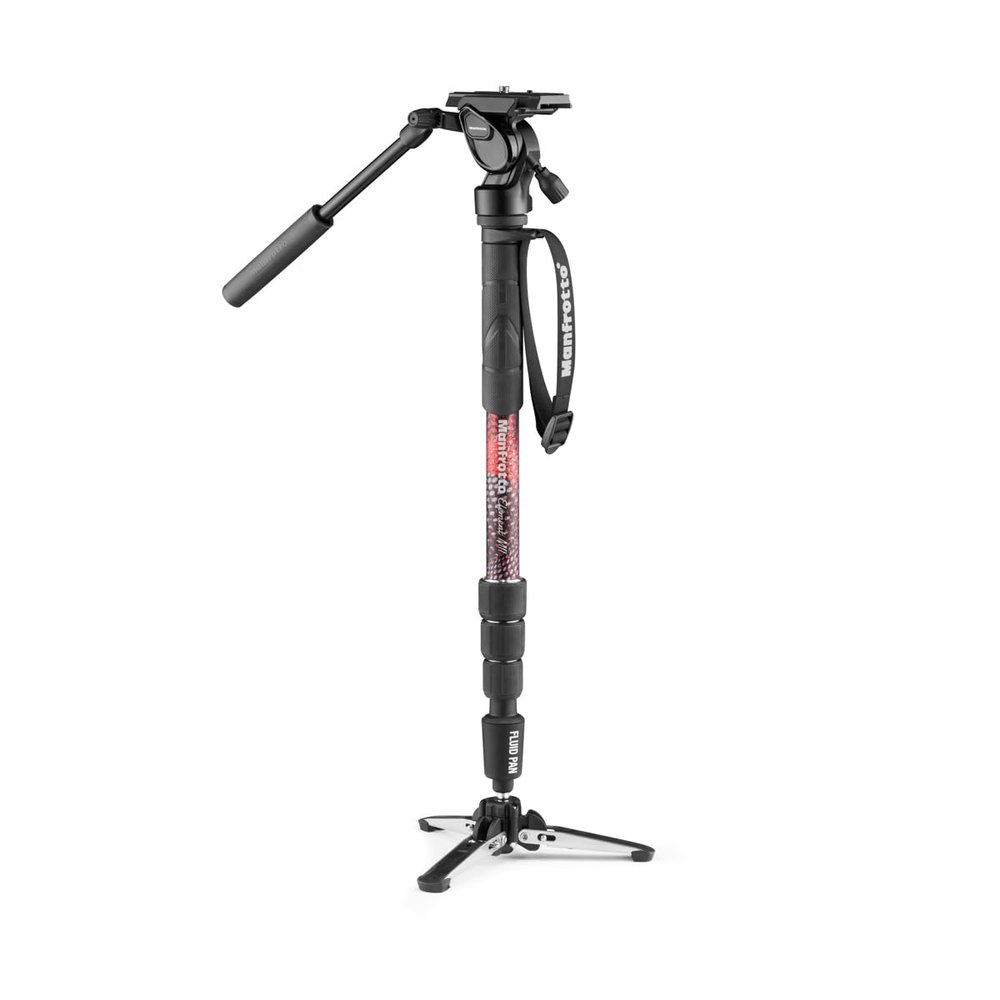 Manfrotto Element MII 4-Section Aluminum Video Monopod with Fluid Head