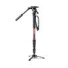 Manfrotto Element MII 4-Section Aluminum Video Monopod with Fluid Head view 1