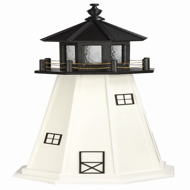 Furniture Barn USA 5' Cape Cod Replica Poly Lighthouse, Revolving Light