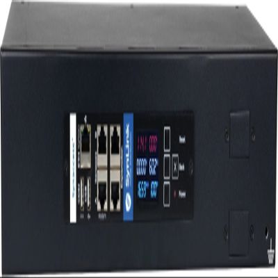 Synaccess SP-2001D SynLink Monitored 2U PDU (Non-SWITCHABLE OUTLETS) 250V/20A, 16 Outlets (12x C13 + 4X C19) - 1% Accurate Energy Meter KWH (8) - Access Via Web App, SSH, Serial, HTTP(S) API