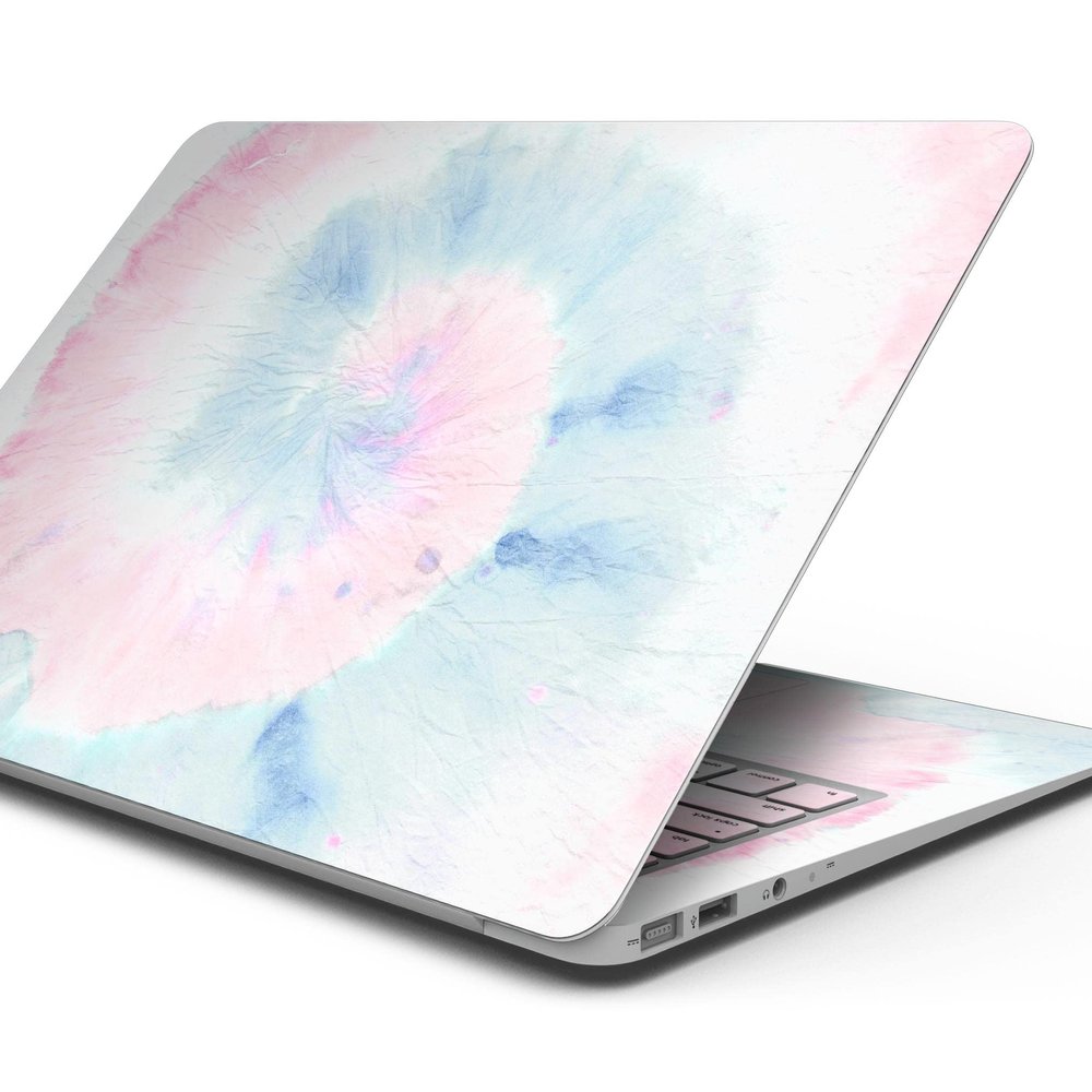DesignSkinz - Cute Minimal Rainbow Tie Dye Swirl - Full-Body Wrap Protective Decal Skin Kit Compatible with MacBook 13" Pro w/TB (A1989)