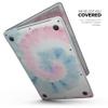 DesignSkinz - Cute Minimal Rainbow Tie Dye Swirl - Full-Body Wrap Protective Decal Skin Kit Compatible with MacBook 13" Pro w/TB (A1989) view 2