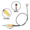 Dual Band 2.4GHz 5GHz 5.8GHz Antenna 5dBi WiFi Omni RP-SMA Male + 15CM U.FL MHF4 to RP SMA Female Pigtail Cable for M.2 NGFF WiFi WLAN 3G/4G Card Notebook PS4 Drone Pack of 2 view 3