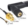 Dual Band 2.4GHz 5GHz 5.8GHz Antenna 5dBi WiFi Omni RP-SMA Male + 15CM U.FL MHF4 to RP SMA Female Pigtail Cable for M.2 NGFF WiFi WLAN 3G/4G Card Notebook PS4 Drone Pack of 2 view 4