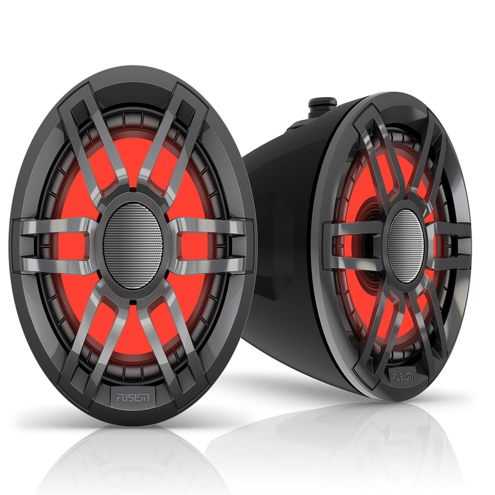 Garmin Fusion XS Series Marine Wake Tower Speakers, 6.5" 200-Watt Sports Black, A Brand