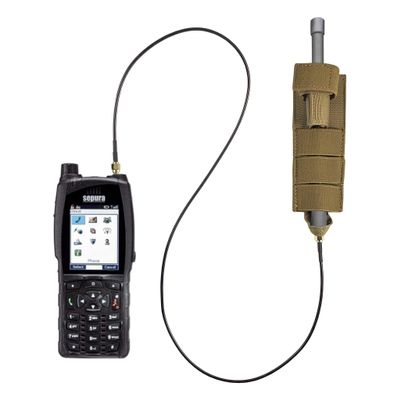 Tactical Antenna Relocation Kit (Black) - Compatible with Sepura Tetra SC20, STP, & STP8X Series Radios