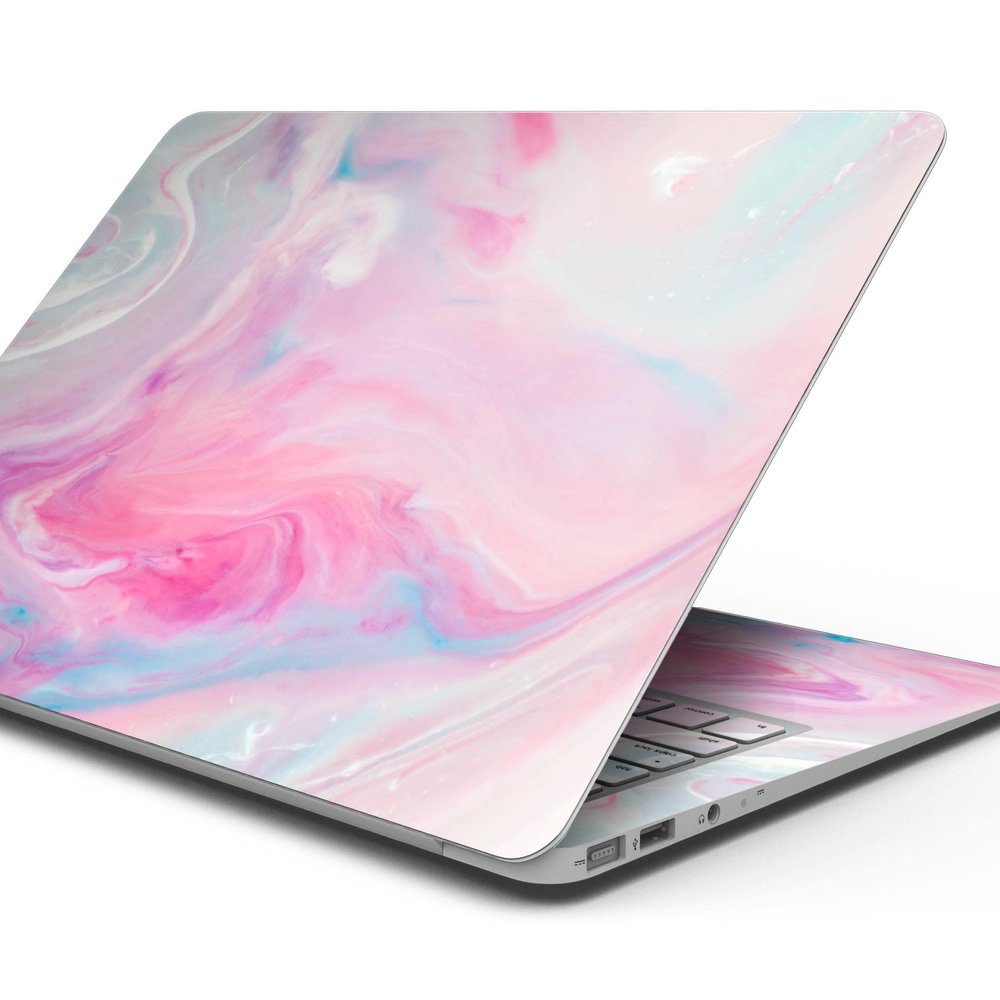 DesignSkinz - Marbleized Pink Paradise V5 - Full-Body Wrap Protective Decal Skin Kit Compatible with MacBook 16" Pro (A2141)