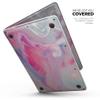 DesignSkinz - Marbleized Pink Paradise V5 - Full-Body Wrap Protective Decal Skin Kit Compatible with MacBook 16" Pro (A2141) view 2