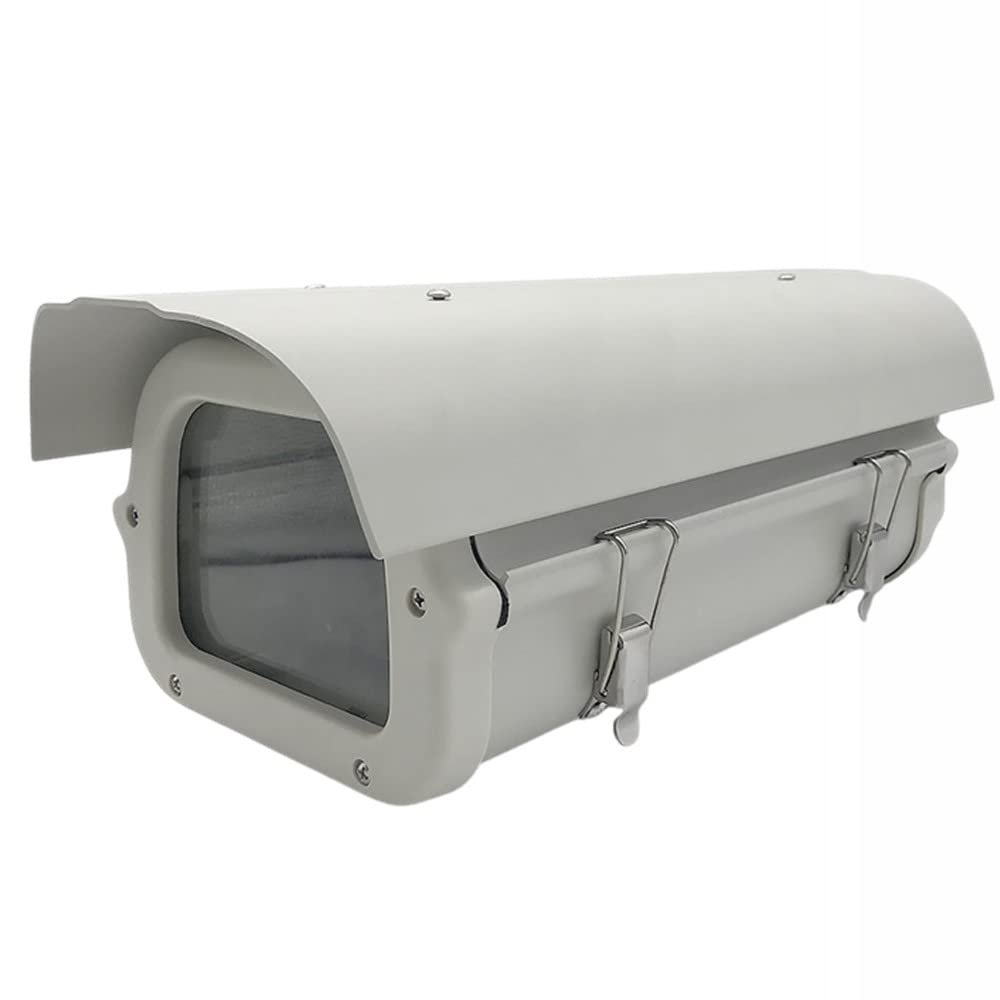 12inch Big Size Security CCTV Camera Housing Case Side Flip Cover Double Locks Surveillance Shell Outdoor Waterproof Enclosure Aluminium Alloy Cover