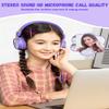 New bee Kids Headphones for School with Microphone KH20 HD Stereo Safe Volume Limited 85dB/94dB Foldable Lightweight On-Ear Headphone for PC/Mac/Android/Kindle/Tablet/Pad (Purple) view 2