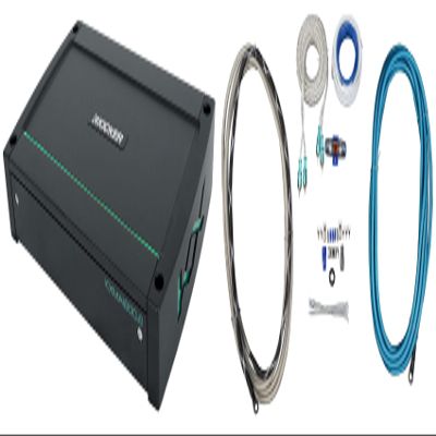 KICKER 48KXMA12002 1200 Watt 2-Channel Marine Boat Amplifier Bundle with Rockville RMWK4 4 AWG Gauge Waterproof Marine Amplifier Install Wire Kit