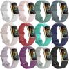 [12-Pack] Silicone Bands for Fitbit Charge 5, Replacement Bands for Charge 5 (Small Size)