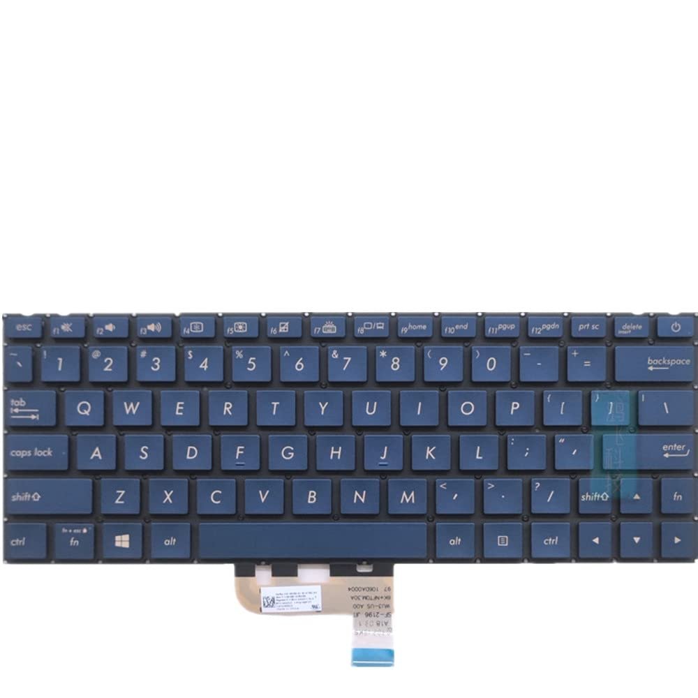 Replacement Laptop Keyboard for ASUS for ZenBook 13 UX334FA UX334FL UX334FLC Black US United States Edition