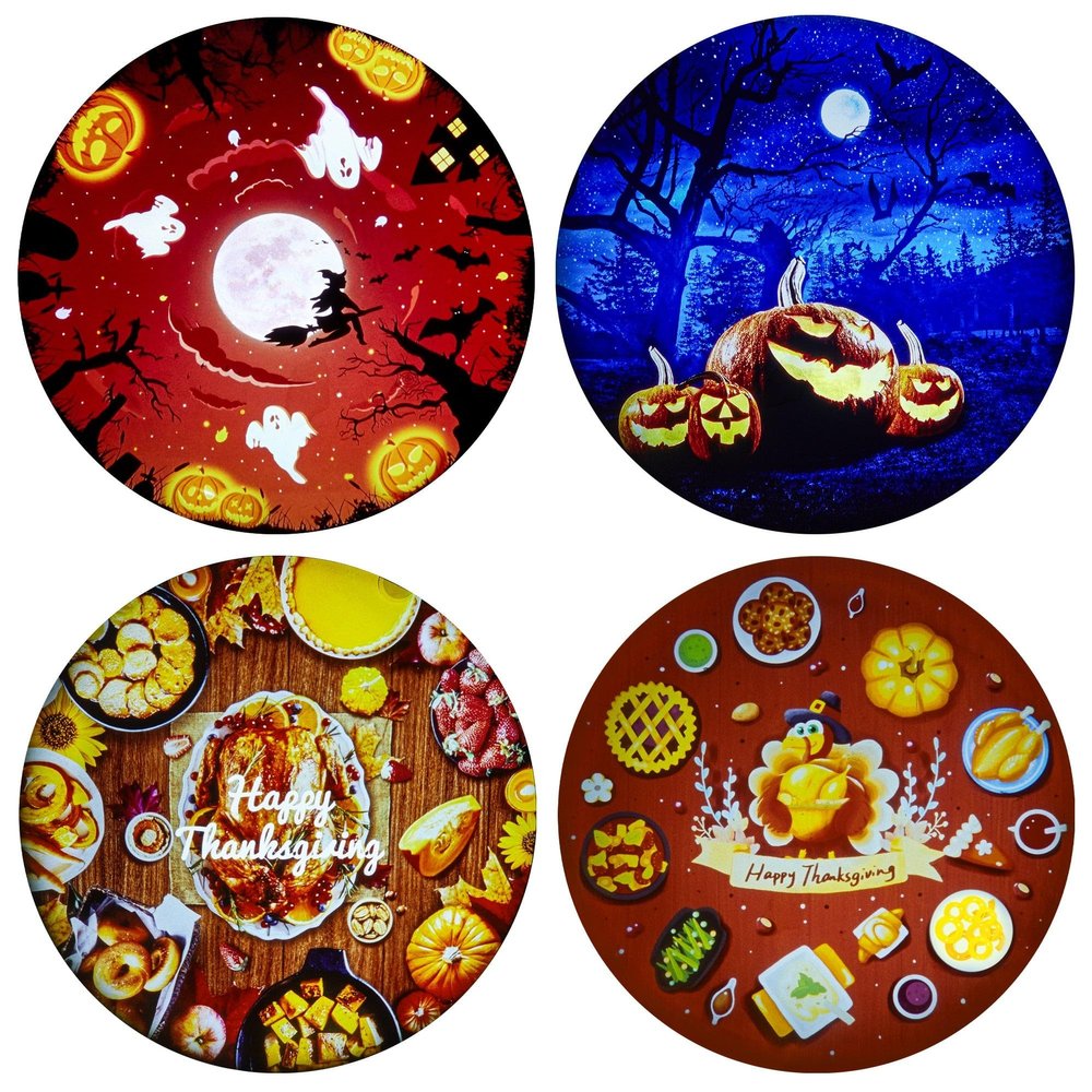 LaView Halloween & Thanksgiving Disc Set Galaxy Projector suitable for Thanksgiving gift for family and friends,Night Light for Kids Adults Baby Nursery and Bedroom Decoration