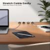 Lamicall Cable Clips, Cord Organizer - [Two Pack] Adjustable Hole Cord Clips Management, Adhesive Wire Organizer USB Cable Holder, Charging Power Cord Keeper Catcher for Desk view 4