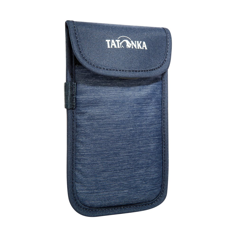 Tatonka Mobile Phone Case Smartphone Case - All-Round Padded Protective Case for Mobile Phone with Velcro Lid, Navy, XL (15 x 8 cm), Groe Handyhlle (Innenmae 15 x 8 cm) mit Klettverschluss und
