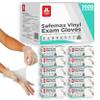 London Labs Medical Clear Vinyl Gloves, (Case of 1000) Powder Free & Latex Free, Disposable, Food Safe (Small) view 1