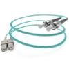 SpeedaLite 2M SC to ST Fiber Patch Cable OM3 Multimode Duplex 10Gig OFNR, 2 Meter view 1