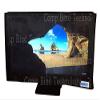 Comp Bind Technology Cover Compatible with LCD 24'' Monitor, (Center Cutout for Monitor Swing arm) Front Clear Transparent, Marine Black Anti-Static Cover Dimensions 23.25''W x 2.25''D x 15''H view 1