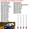 4Pcs Speaker Wire Harness Replacement for 2004-2021 Nissan Altima Titan Frontier Versa Xterra Pathfinder Speaker Connector, 2006-2018 Infiniti M35 Q40 G25 QX70 Car Door Speaker Adapter Plug White view 2