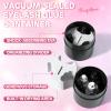 Buqikma Eyelash Extension Glue Jar Storage Tank with Bottom Sealed Adhesive Stand Activated Storage (Black) view 4