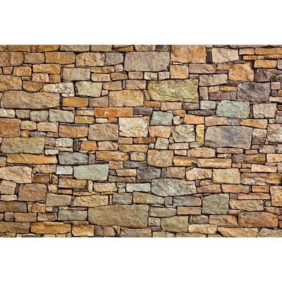 Laeacco 12x8FT Rustic Brick Wall Backdrop Vintage Brown Stone Brick Wall Texture Old House Photography Background Party Decorations Retro Wallpaper Newborn Baby Kids Adults Portrait Photo Shoot Prop