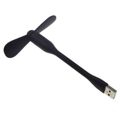 Mini USB Fan, Quiet and Flexible, USB Portable Mini Fan, Mini Cooling Fan, Quiet Travel Fan(Black)