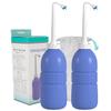 Hibbent 2 Pack 620ml Travel Bidet Bottle, Portable Bidet Sprayer Handheld Bidet, Portable Bidet for Travel Bag with Extra Long Pointed Nozzle Spray, Toilet Bidet Shower, Bathroom Bidet Spray, Purple view 1