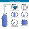 Hibbent 2 Pack 620ml Travel Bidet Bottle, Portable Bidet Sprayer Handheld Bidet, Portable Bidet for Travel Bag with Extra Long Pointed Nozzle Spray, Toilet Bidet Shower, Bathroom Bidet Spray, Purple view 3
