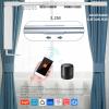 Smart Curtain Tracks WiFi Control by Phone, Support Voice Control for Alexa, Google Home, Tuya App Remote Automated Curtain Smart Curtains Opener Motorized Curtains Rods with Remote Control (125'') view 2