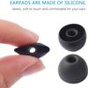 3 Pairs Memory Foam Ear Tips for Samsung Galaxy Buds 2,Ear Tips Replacement with Three Sizes S/M/L,No Silicone Eartips Pain Reducing Noise Earbuds Anti-Slip Replacement Ear (Black) view 3