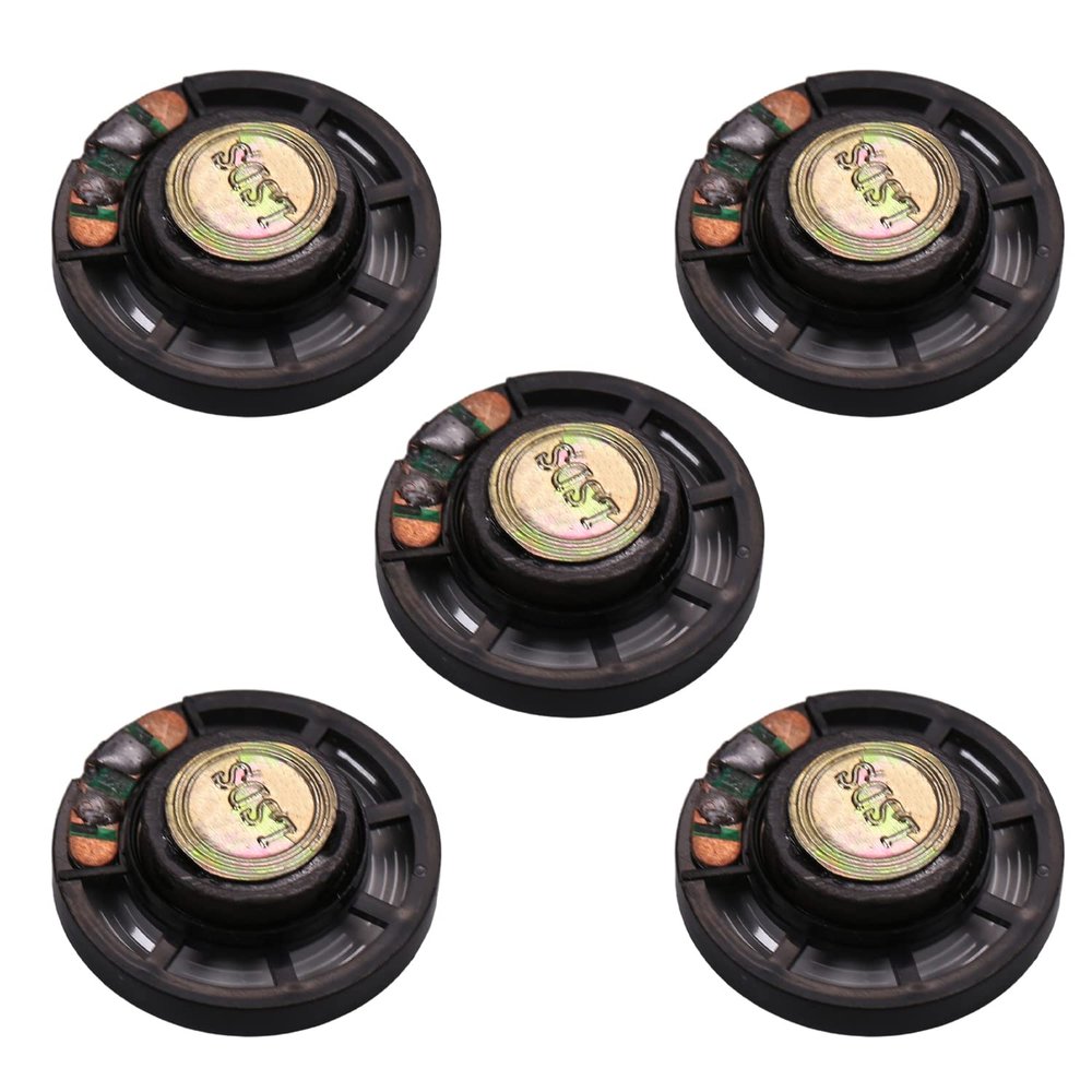 Heyiarbeit DIY Magnetic Speaker 8 Ohm 0.25W 29mm Round Shape Replacement Speaker Stereo Woofer Loudspeaker for DIY Audio Speakers Interphone 5pcs
