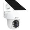 ANRAN Security Camera Wireless Outdoor, 2K Solar Outdoor Camera with 360 View, Smart Siren, Spotlights, Color Night Vision, PIR Human Detection, Pan Tilt Control, 2-Way Talk, IP65, Q1 White view 1