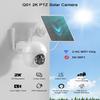 ANRAN Security Camera Wireless Outdoor, 2K Solar Outdoor Camera with 360 View, Smart Siren, Spotlights, Color Night Vision, PIR Human Detection, Pan Tilt Control, 2-Way Talk, IP65, Q1 White view 3