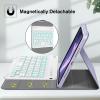 FINTIE Keyboard Case for iPad mini (A17 Pro) 7th Generation 2024 / iPad mini 6th Gen 8.3 Inch, Soft TPU Back Cover with Magnetically Detachable Wireless Bluetooth Keyboard, Backlight/Lilac Purple view 3