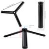 QIMEI-SHOP Mini Tripod Stand - Portable Travel Tripod for Smartphone, GoPro, Webcam & Camcorder - Black view 2