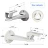 2-Be-Best Universal Projector Wall Mount Angle Adjustable 360Rotatable 11.5 lbs Load 7.9 in Length Projector Hanger with Mounting Screw Thread Adapters White as Mini Projector Camera Camcorder Mount view 3