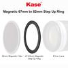 Kase Magnetic 67-82mm 67mm to 82mm Filter Step-Up Adapter Ring for Wolverine Magnetic Filters view 2