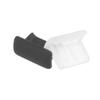 uxcell 20pcs Silicone Mini USB Cap Port Cover Anti Dust Protector 7mmx2mm Black Clear view 1