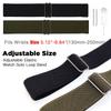 Abanen 22mm Elastic Watch Bands for Garmin Instinct 3 45mm / Instinct 2 Solar, Soft Stretchy Nylon Ultra-light Wristband Strap for Instinct E 45mm / Crossover Solar (Black + Green) view 3