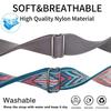 Abanen 22mm Elastic Watch Bands for Garmin Instinct 3 45mm / Instinct 2 Solar, Soft Stretchy Nylon Ultra-light Wristband Strap for Instinct E 45mm / Crossover Solar (Grey + Pink Blue) view 3