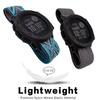 Abanen 22mm Elastic Watch Bands for Garmin Instinct 3 45mm / Instinct 2 Solar, Soft Stretchy Nylon Ultra-light Wristband Strap for Instinct E 45mm / Crossover Solar (Grey + Pink Blue) view 4