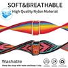 Abanen 22mm Elastic Watch Bands for Garmin Instinct / Instinct 2 Solar, Soft Stretchy Nylon Ultra-light Wristband Strap for Garmin Instinct Crossover Solar, Instinct Tactical/Esports (Rainbow + Black view 3