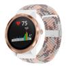 Abanen for Garmin Vivoactive 5 / Venu Sq/Venu 2 Plus Braided Loop Watch Bands, 20mm Elastic Soft Stretchy Nylon Wristband Strap with Adjustable Clasp for Garmin Vivomove 3,Vivoactive 3 (Grey Pink) view 1